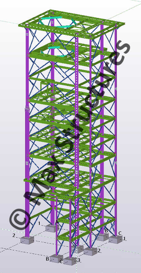 Pelletizer Building Tekla Structures 3D Modeling 1