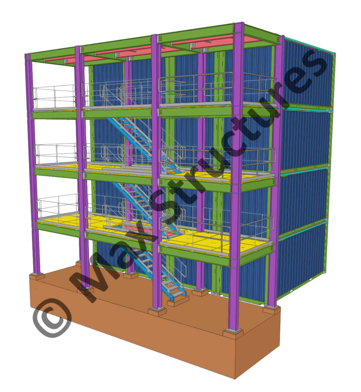 Reefer Tekla Structures 3D Modeling 2