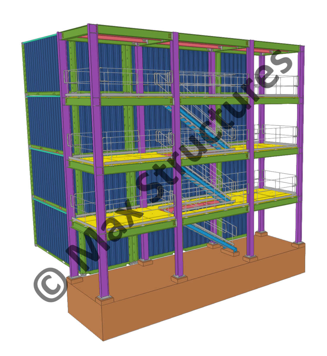 Reefer Tekla Structures 3D Modeling 3